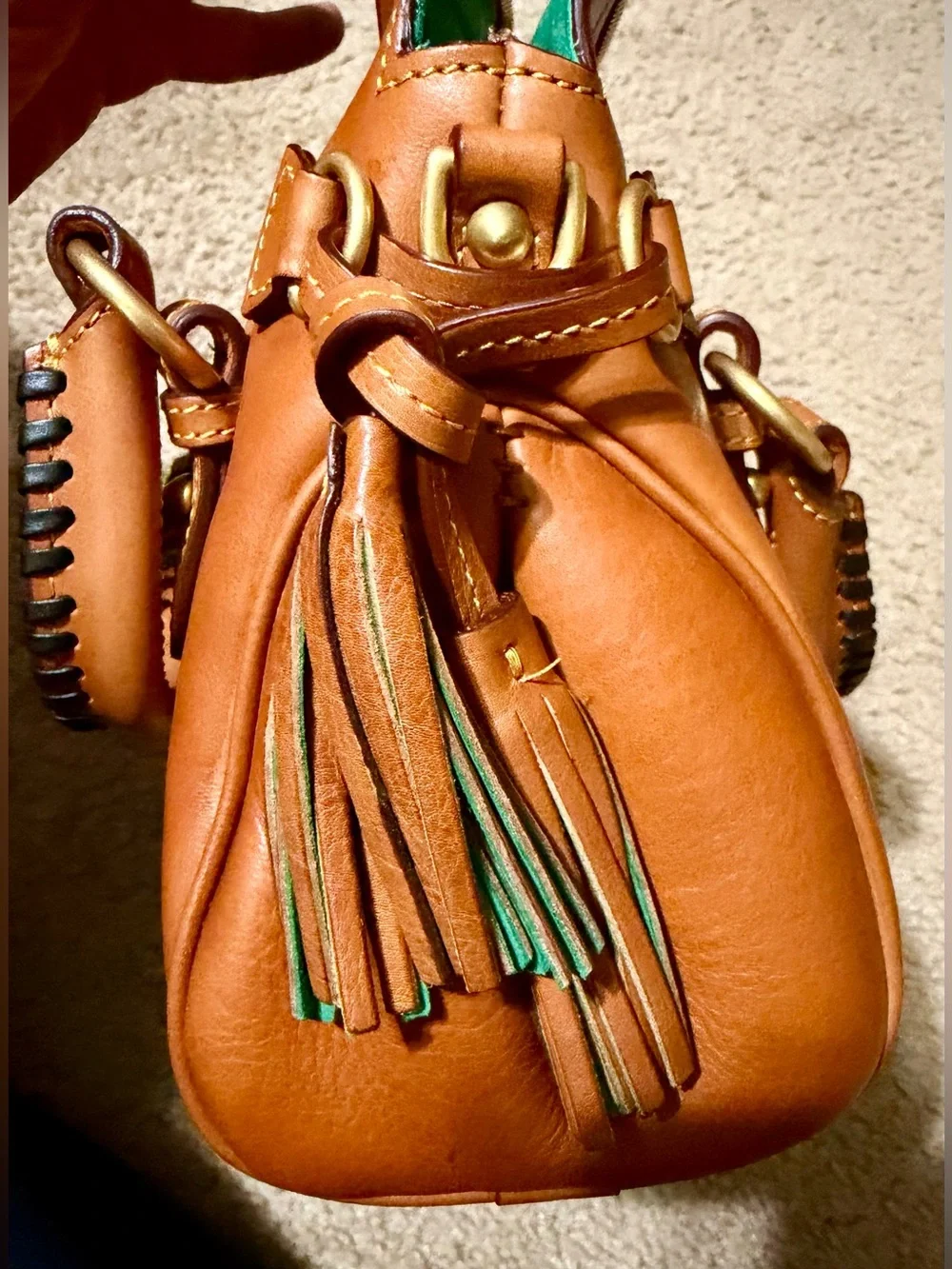 Dooney & Bourke Florentine Micro Satchel Natural